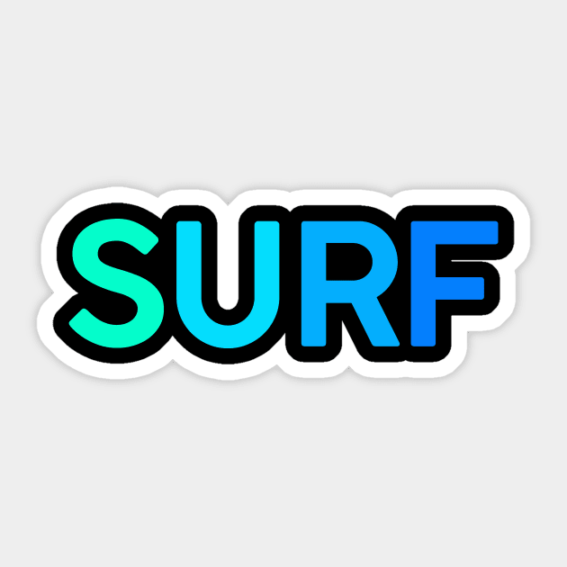 SURF Sticker by StephenBibbArt